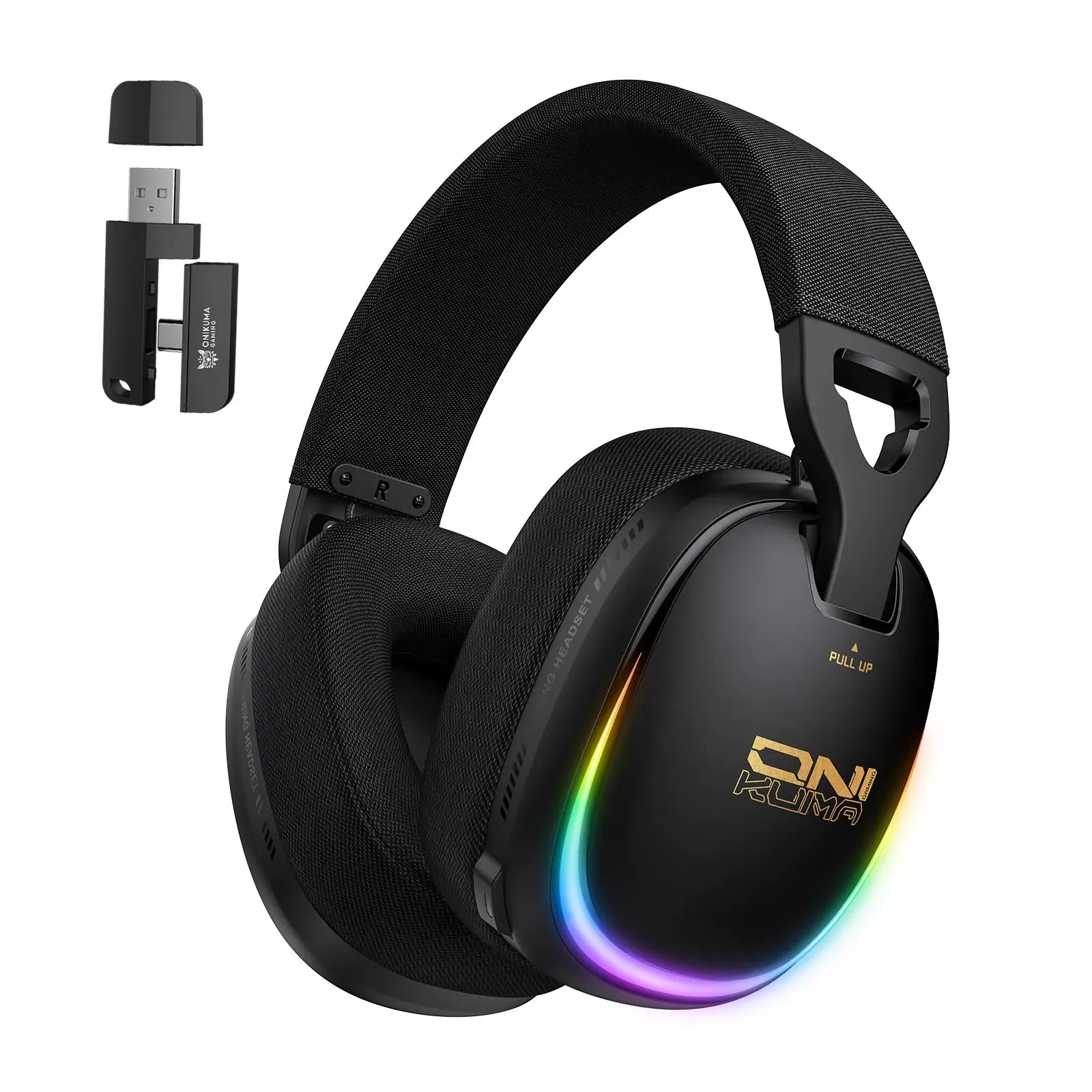 هدست گیمینگ اونیکوما مدلOnikuma GT805 | چهارحالته بی‌سیم و باسیم