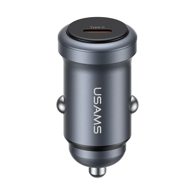 شارژر فندکی 30 وات یوسمز مدل USAMS CC321 | تک پورت با بدنه آلومینیومی