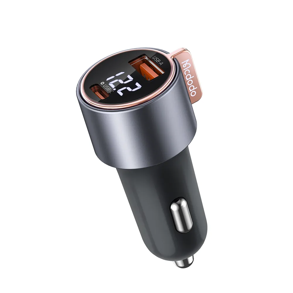 شارژر فندکی 75 وات مک‌دودو مدل CC-3690 | با ۲ پورت و نمایشگر دیجیتال
